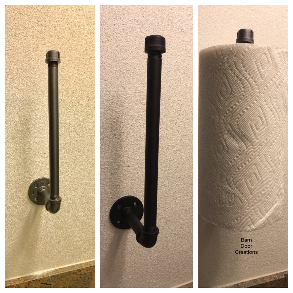 Industrial Pipe Paper Towel Holder